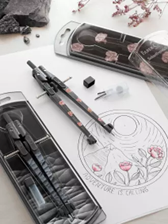 FABER-CASTELL | Compás - Compás de ajuste rápido | 